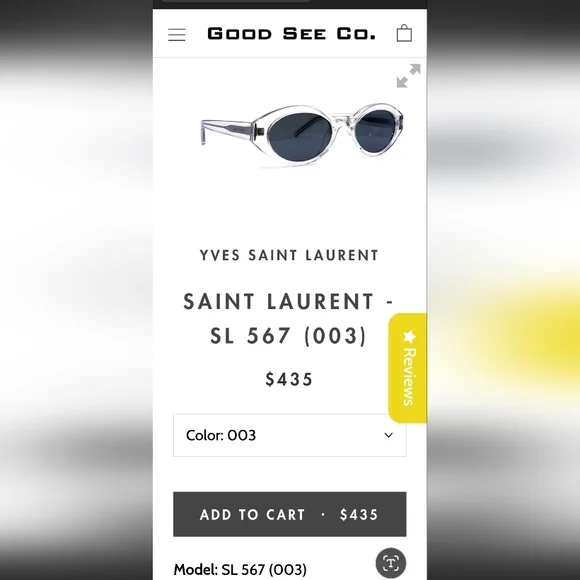 COPY - Saint Laurent sunglasses - Picture 6 of 6